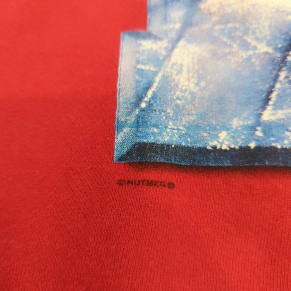 Vtg Lee Sport 90's Chicago Blackhawks Pullover Crewneck Sweater Nutmeg Men's L - Picture 5 of 10